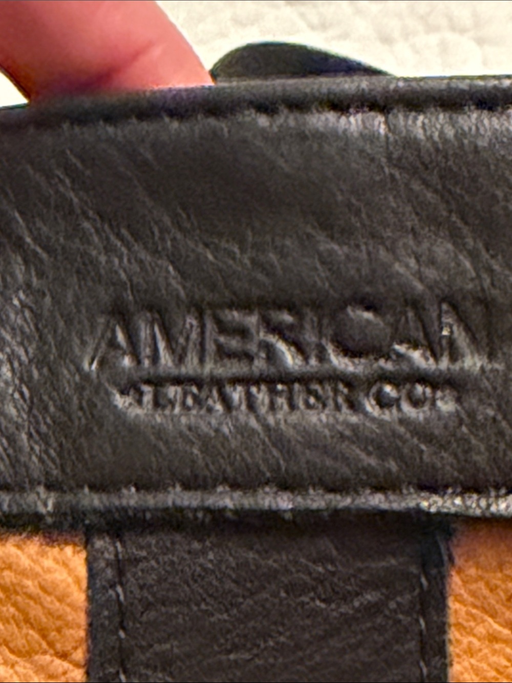 Leather Shoulder Bag in Light Tan and Black - Picture 3 of 16